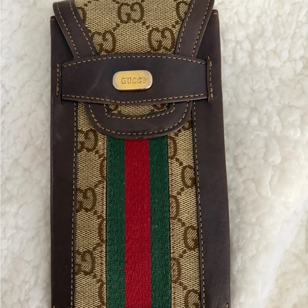 Gucci Vintage striped Glasses Case - Picture 2 of 6